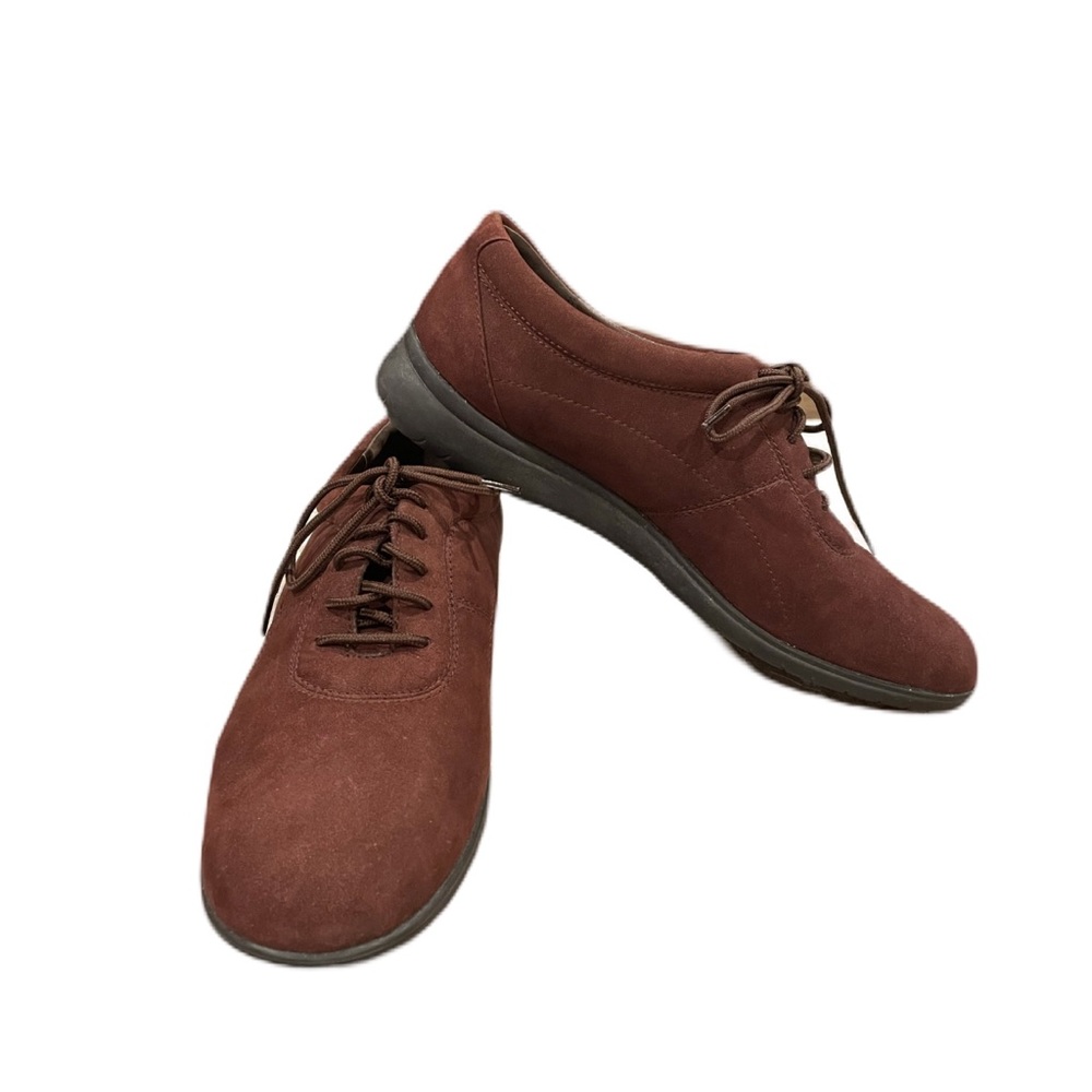 Easy Spirit Move On Featuring Lycra Brown Suede Shoes